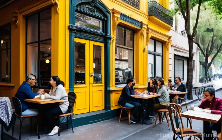 아르헨티나에서 영어가 통하는 지역 - Prompt 1: Buenos Aires Cafe & Digital Nomads**